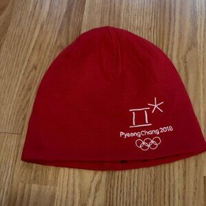 Official PyeongChang 2018 Olympics THE NORTH FACE Beanie Red
